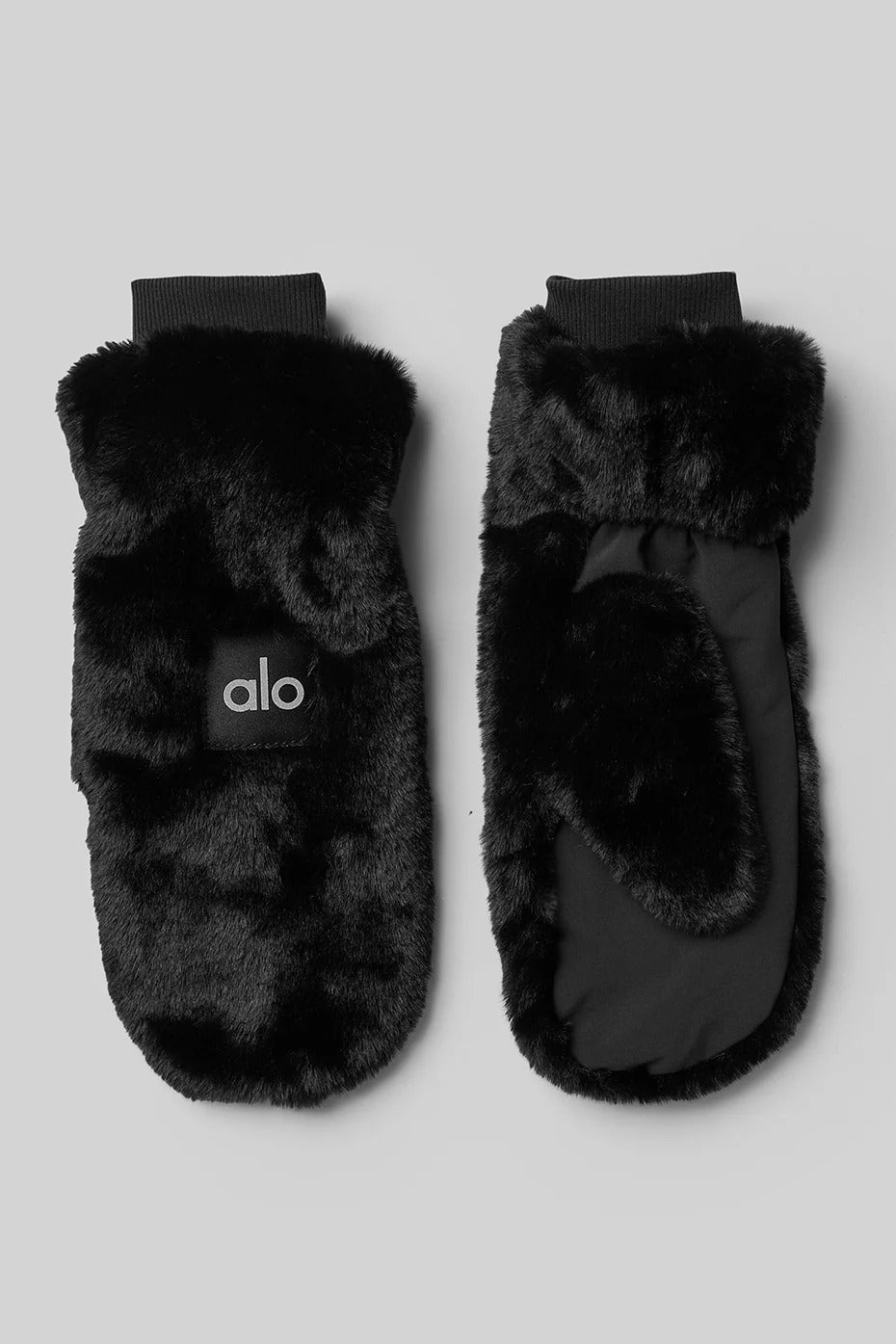 FAUX FUR WARMING MITTENS