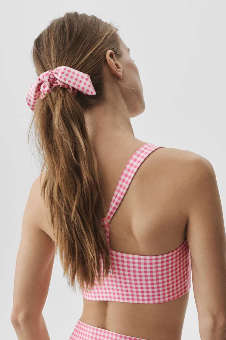 AIRLIFT GINGHAM RHYTHM SCRUNCHIE