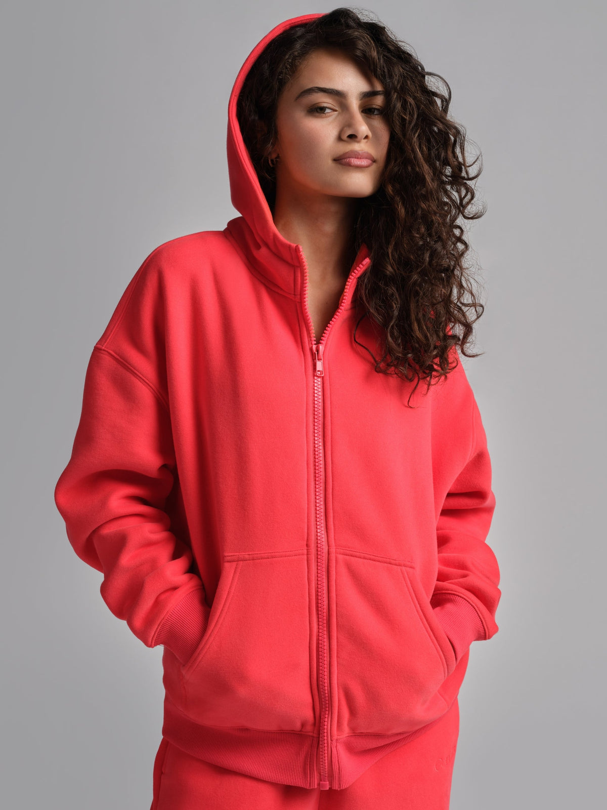 Basic Crop Zip Hoodie - Pre Order