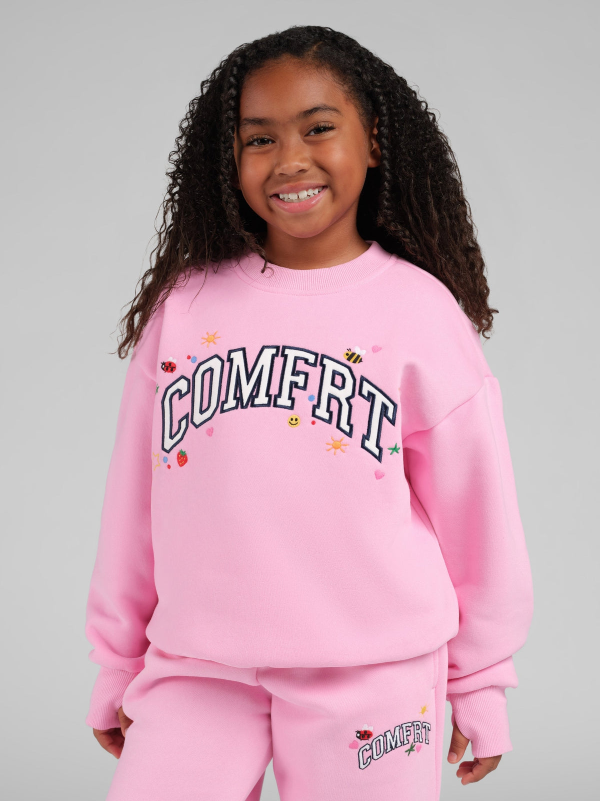 Varsity Kids Applique Crew