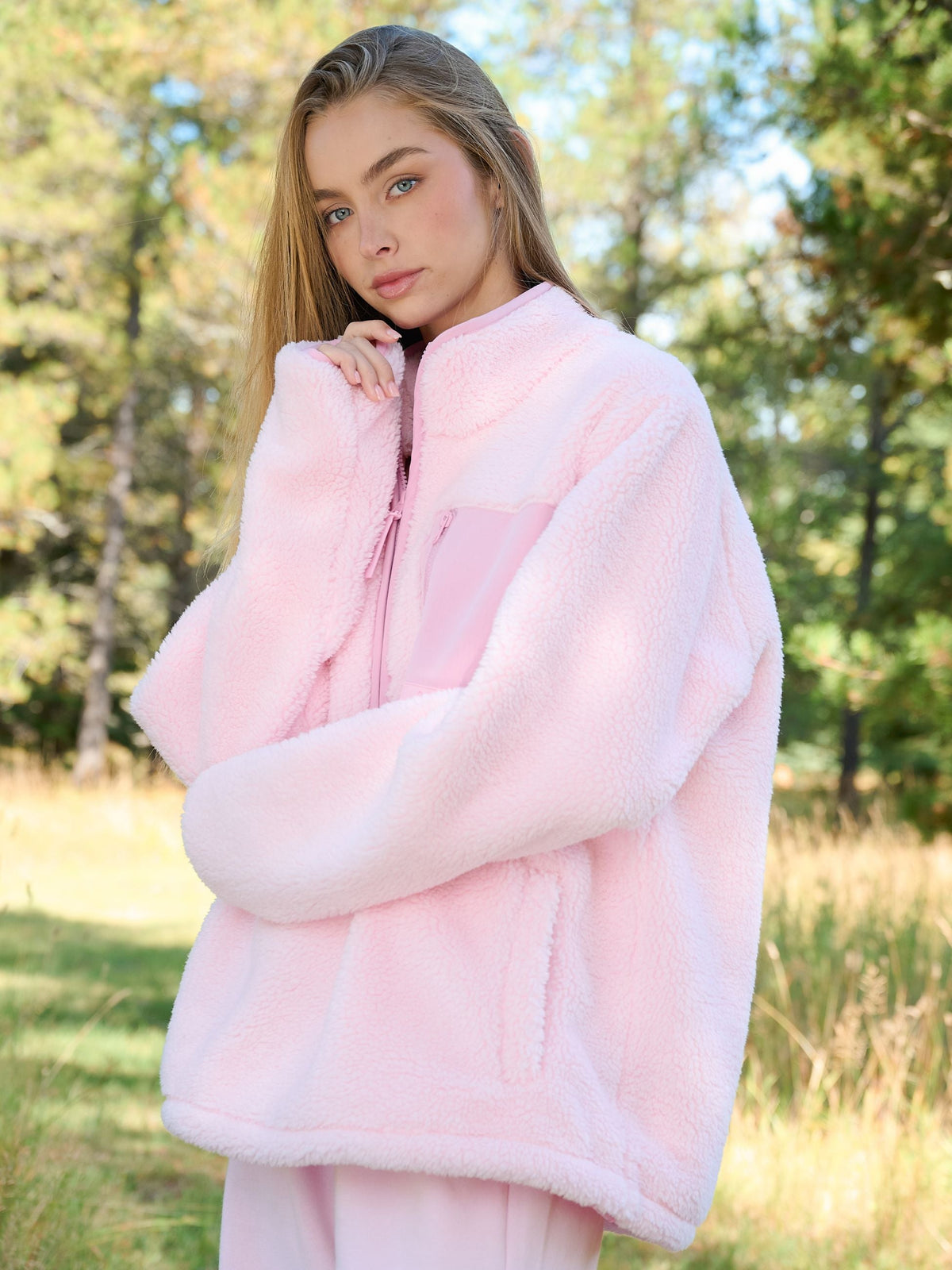 Teddy Half Zip Jacket