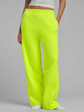 Neon Minimalist Straight Leg Sweatpants