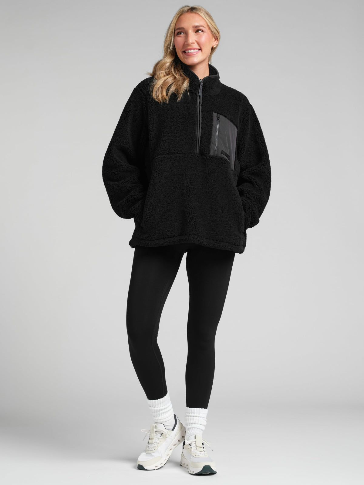 Teddy Half Zip Jacket