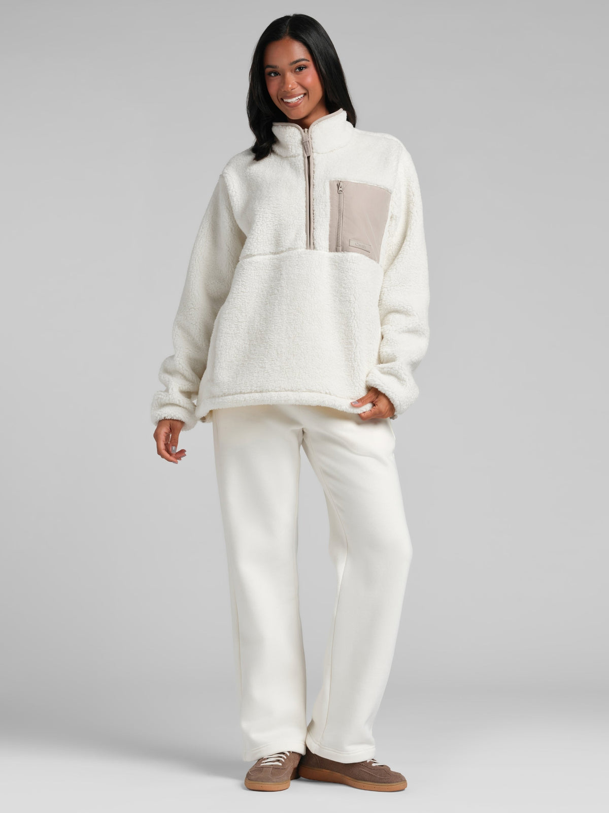 Teddy Half Zip Jacket