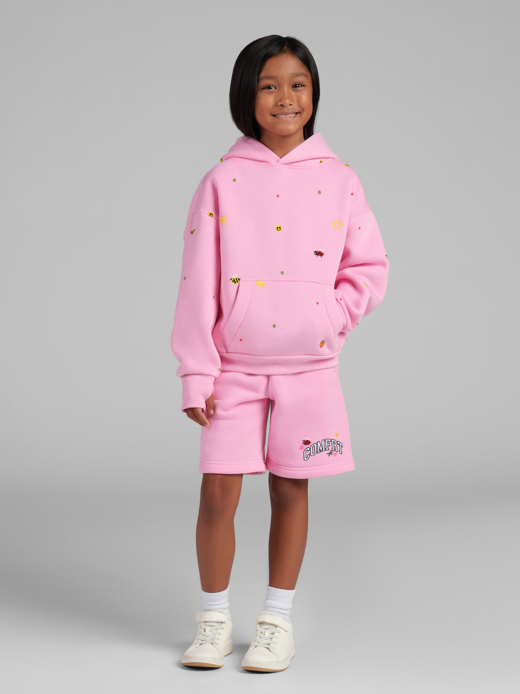 Varsity Kids Allover Embroidered Hoodie