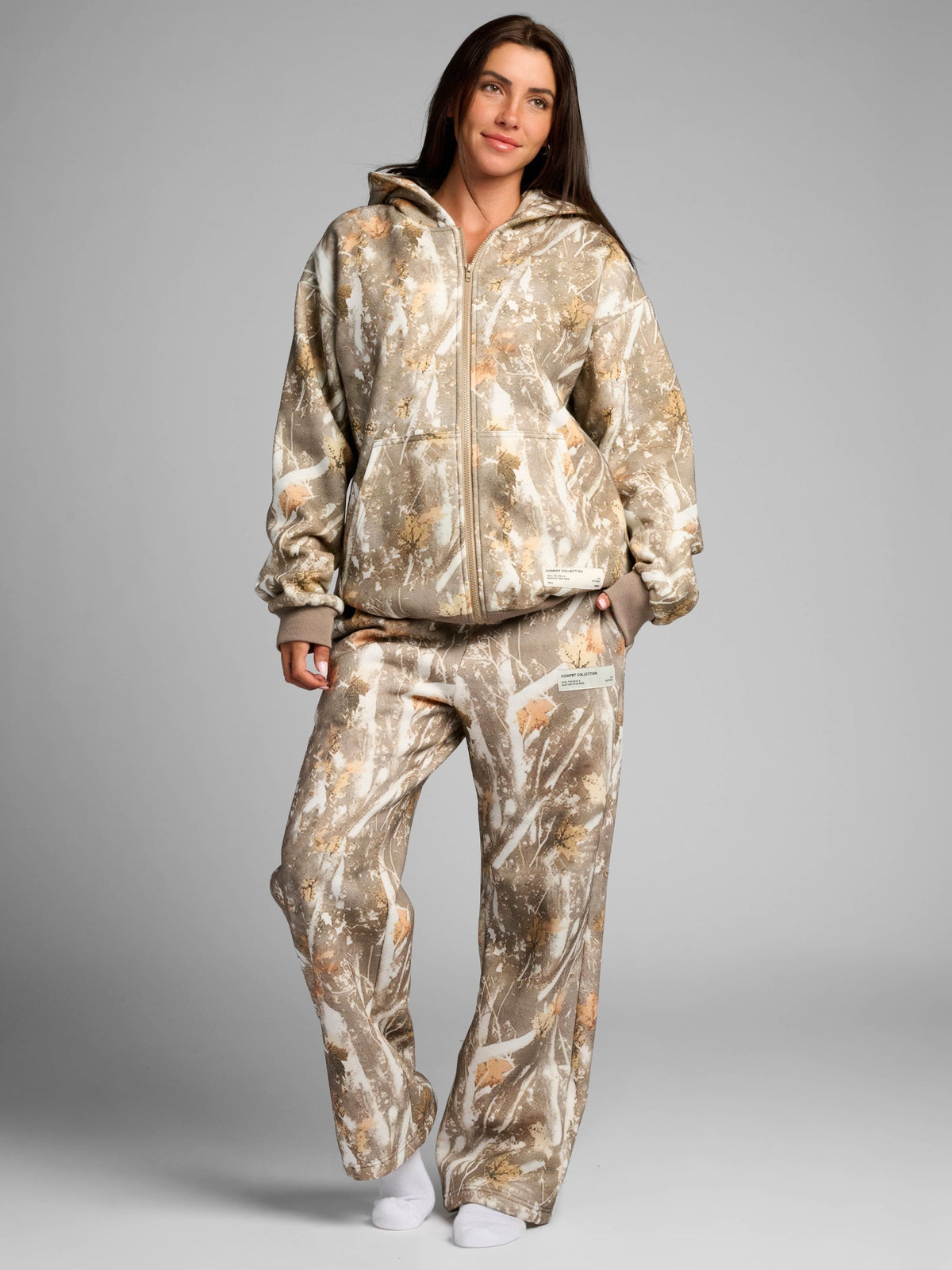 Camo Straight Leg Sweatpants - Pre Order