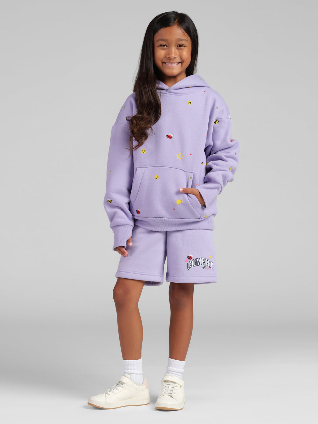Varsity Kids Allover Embroidered Hoodie