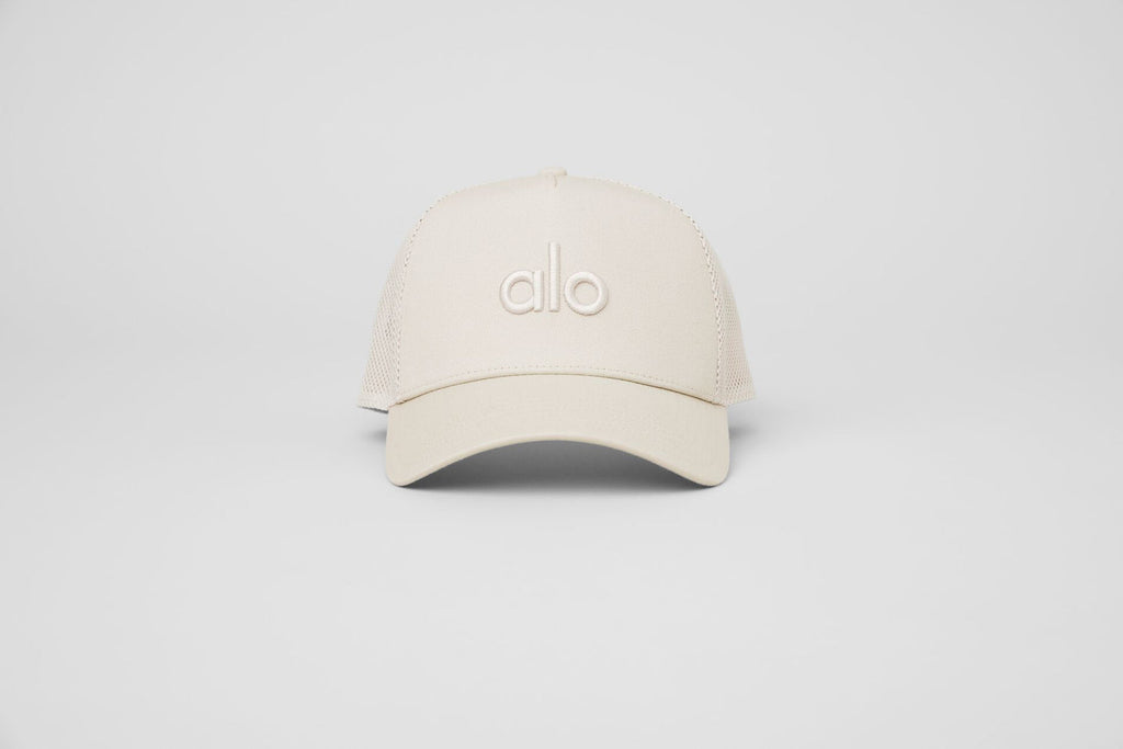 Gorra de camionero District - Hueso