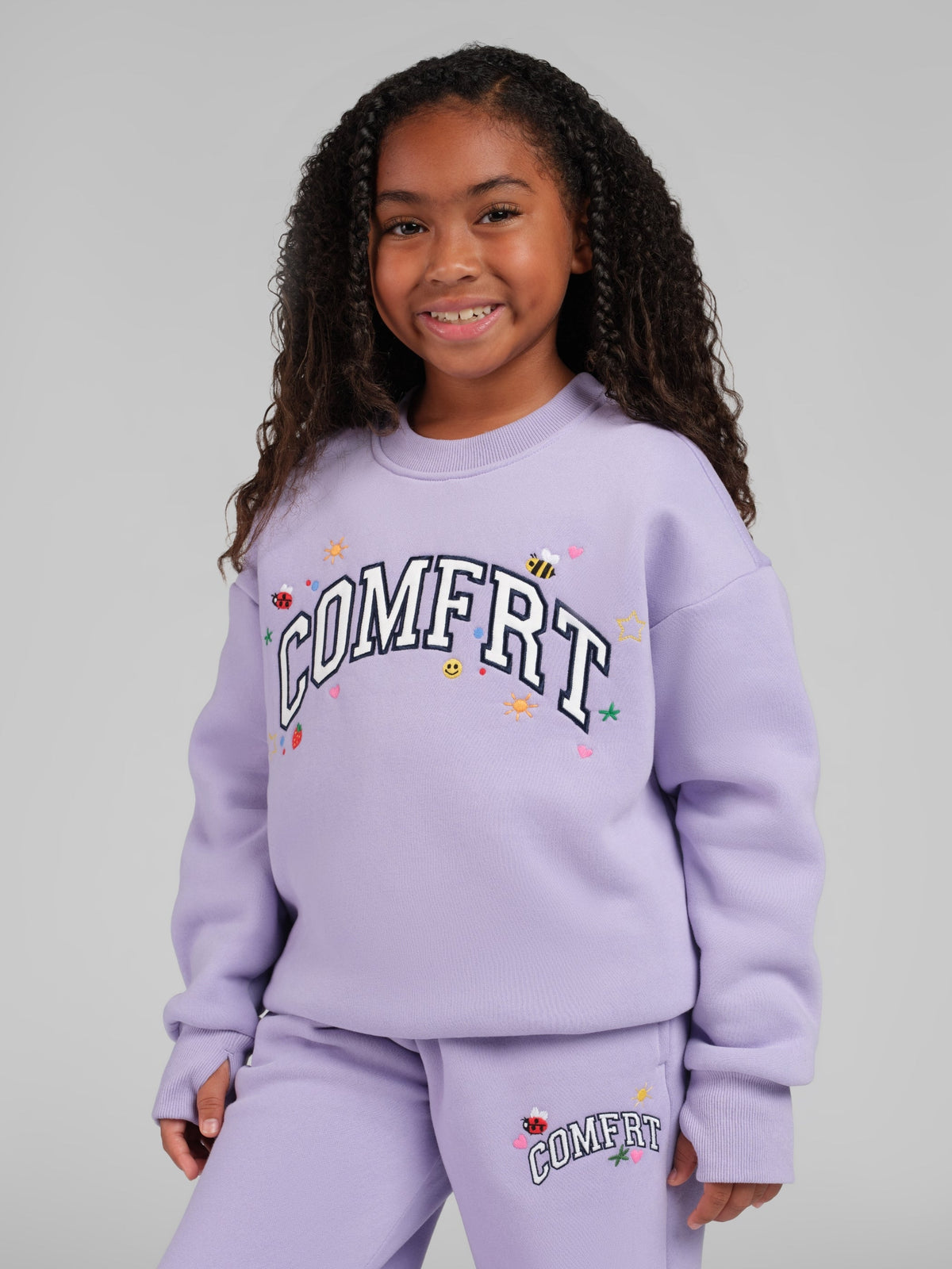 Varsity Kids Applique Crew