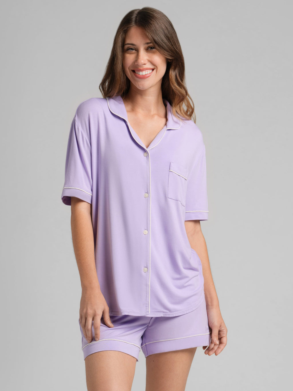 Luna Lounge Short Sleeve Short PJ Set - Pre Order