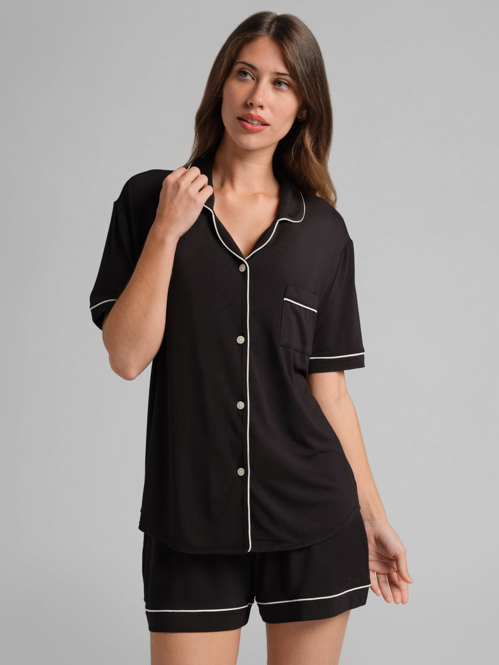 Luna Lounge Short Sleeve Short PJ Set - Pre Order