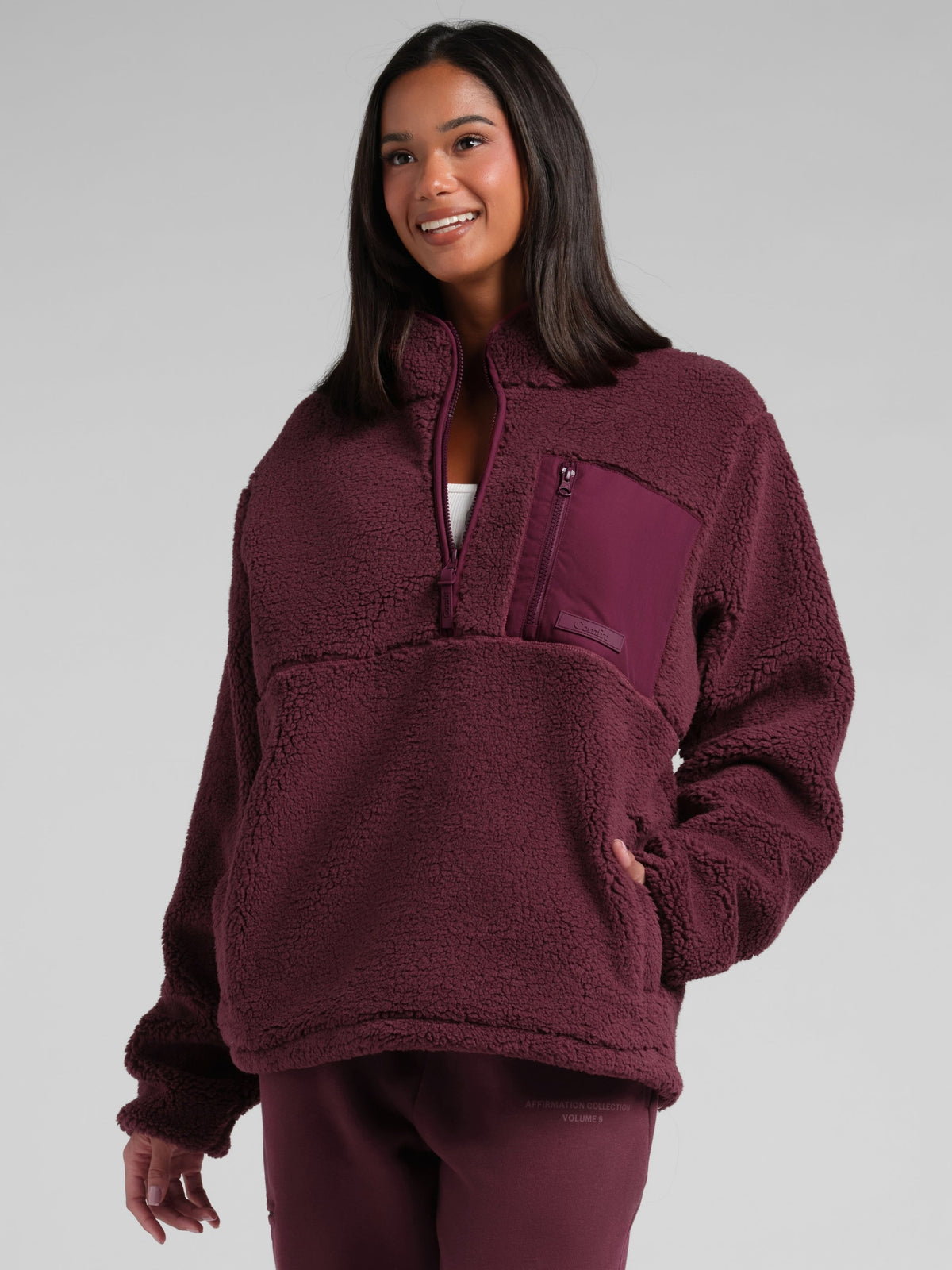 Teddy Half Zip Jacket