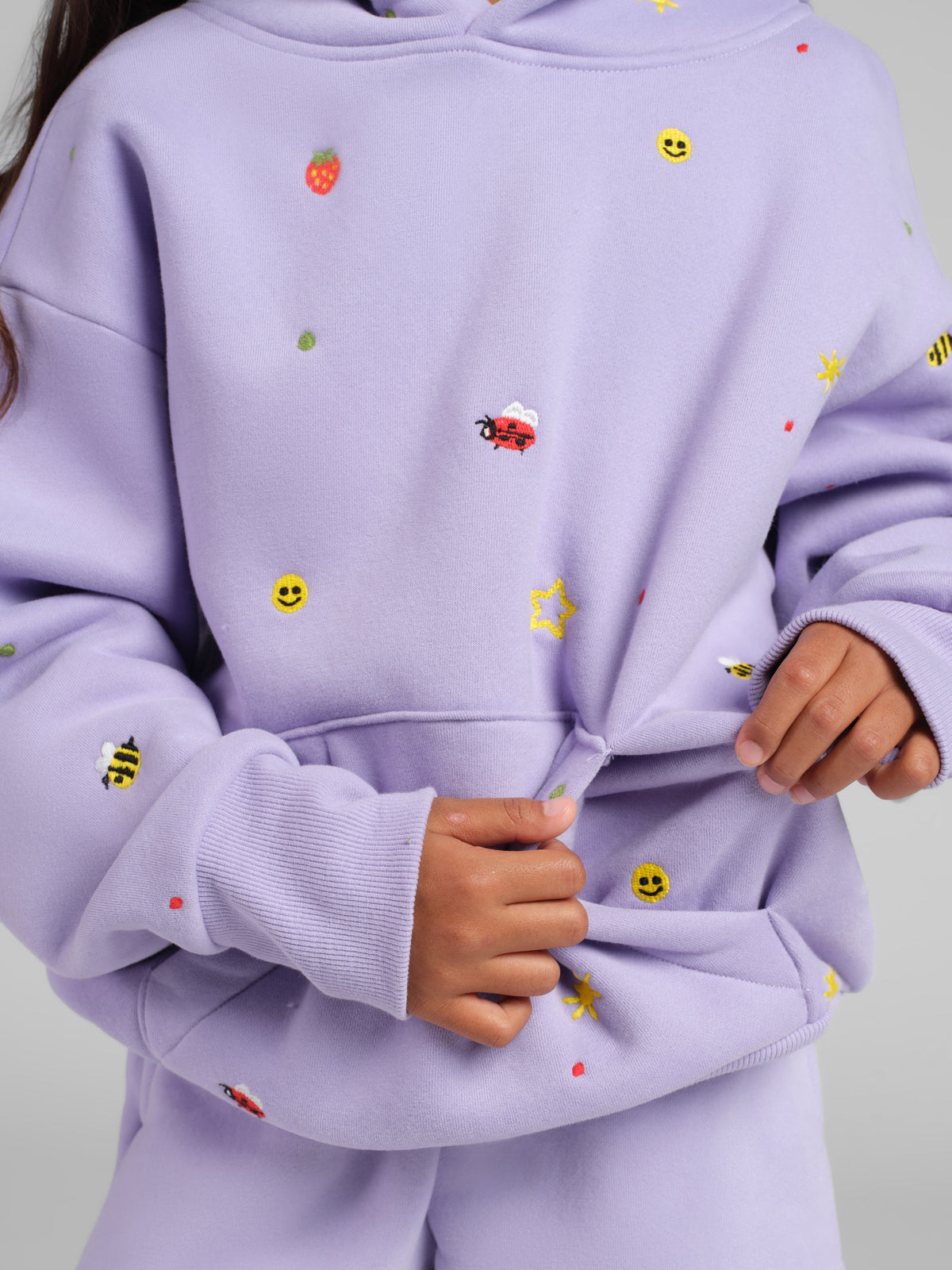 Varsity Kids Allover Embroidered Hoodie