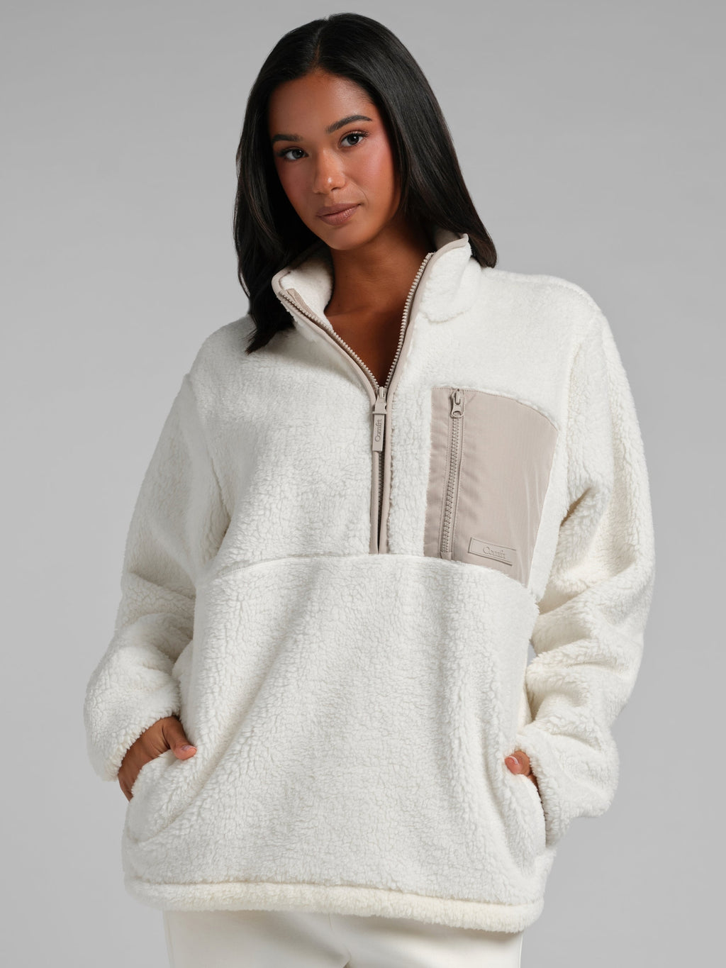 Teddy Half Zip Jacket
