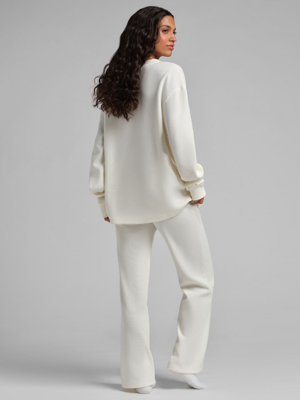 Waffle Lounge Henley Long Sleeve