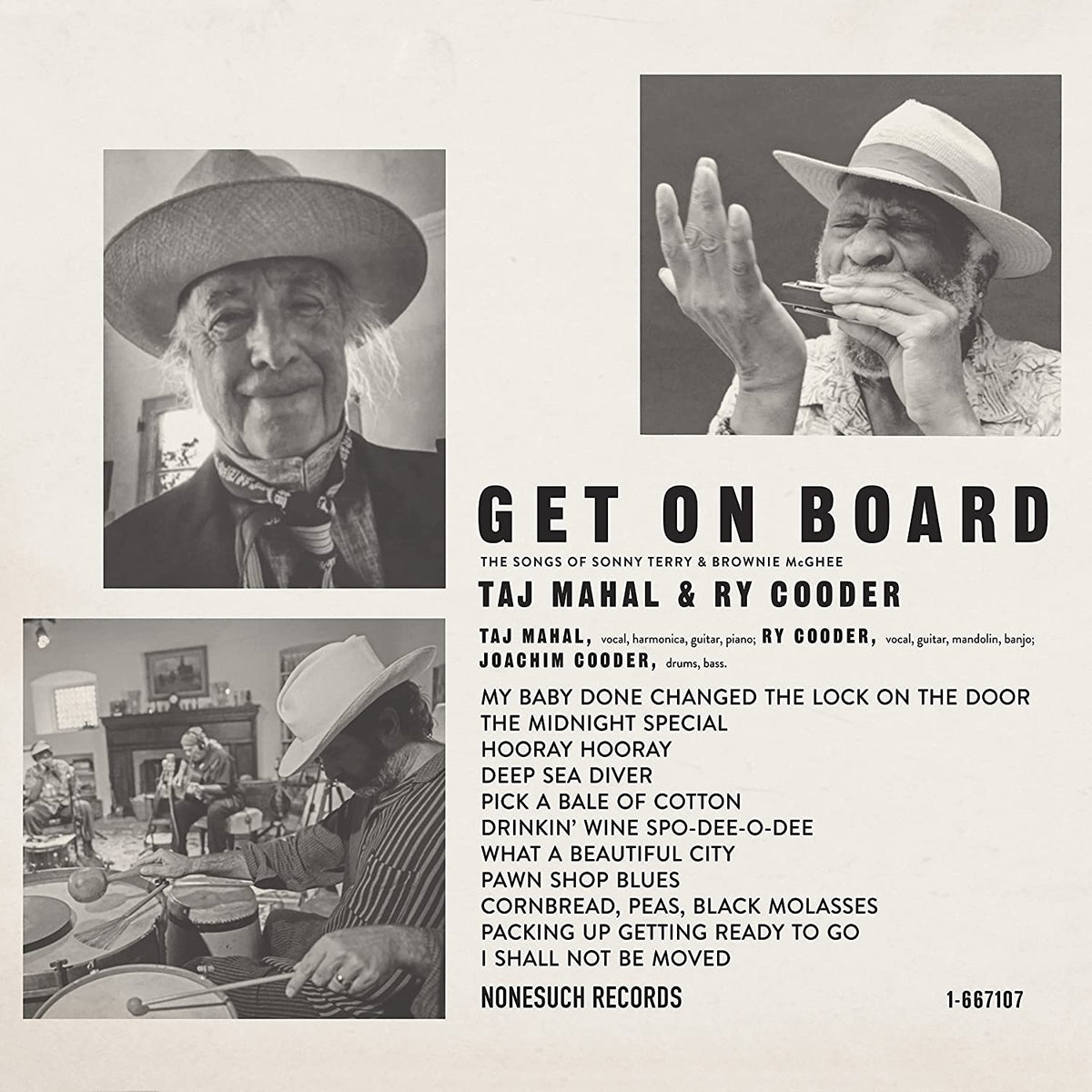 LP - Taj Mahal & Ry Cooder - Get On Board