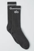 Unisex Throwback Sock - Anthracite/White