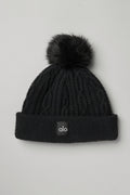 Gorro de punto trenzado - Negro Precio habitual