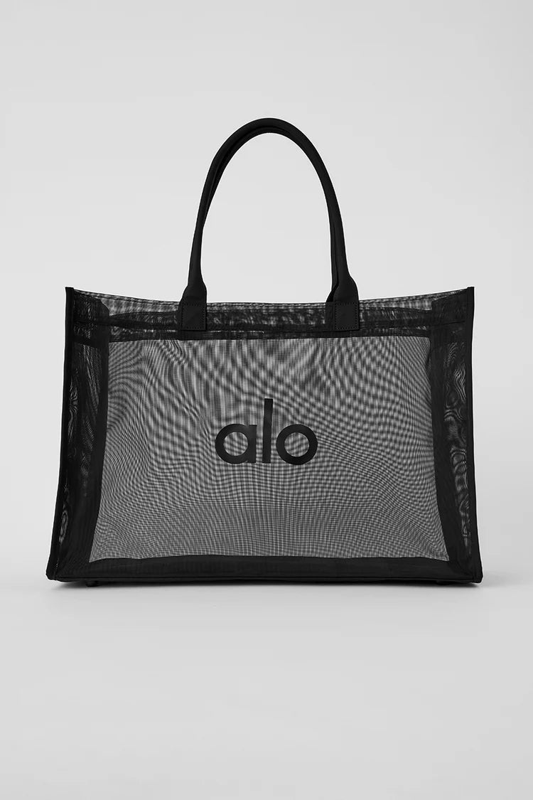 Bolso de mano transparente - Negro