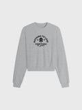 BARRY'S HEATHER GREY CROPPED CREW