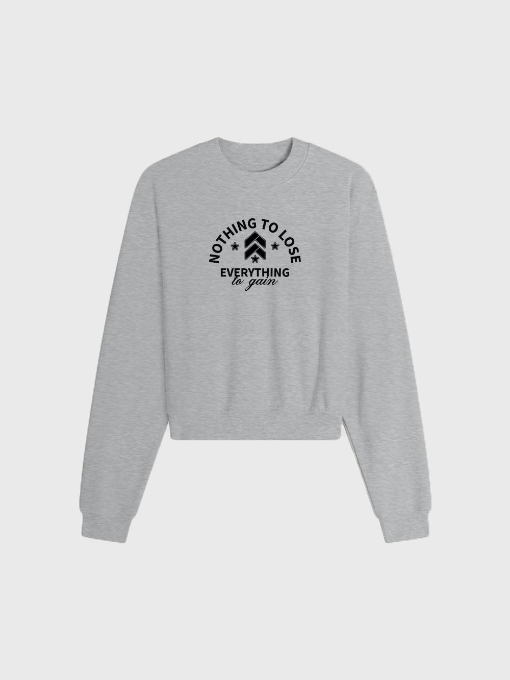 BARRY'S HEATHER GREY CROPPED CREW