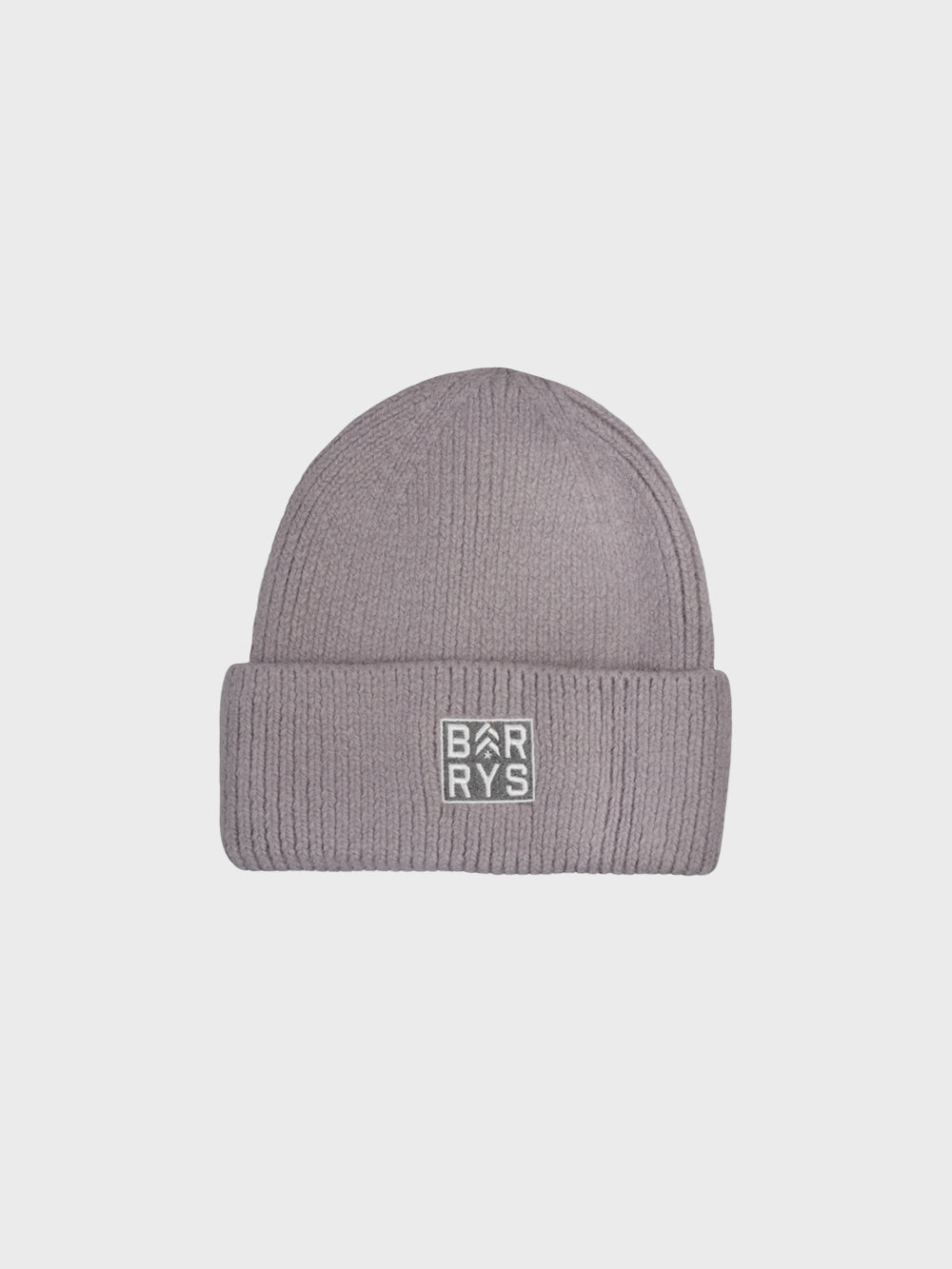 BARRY'S GREY EMBROIDERED FUZZY BEANIE