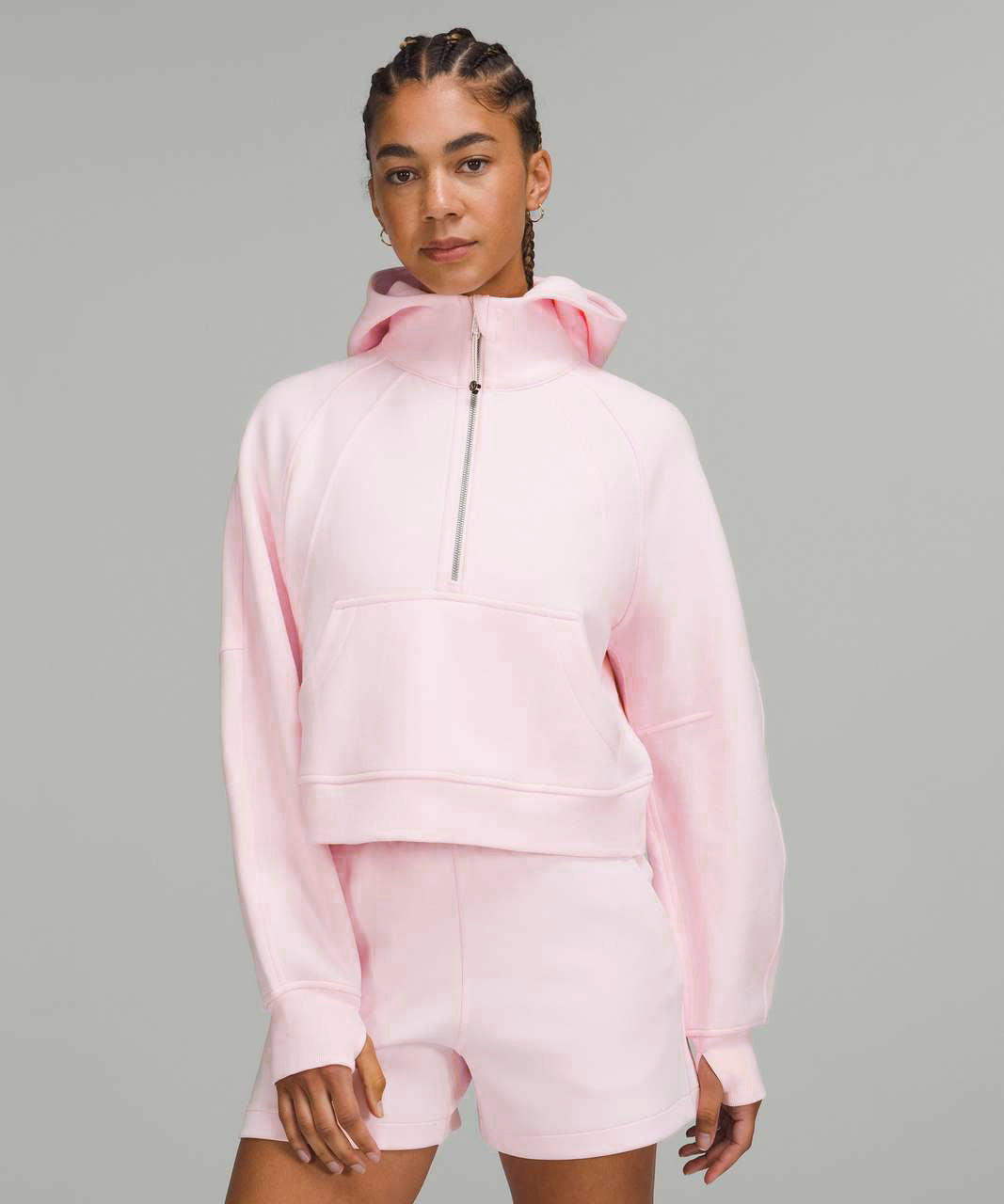 Sigma Delta Tau lululemon Scuba Oversized Half-Zip Hoodie - Blissful Pink