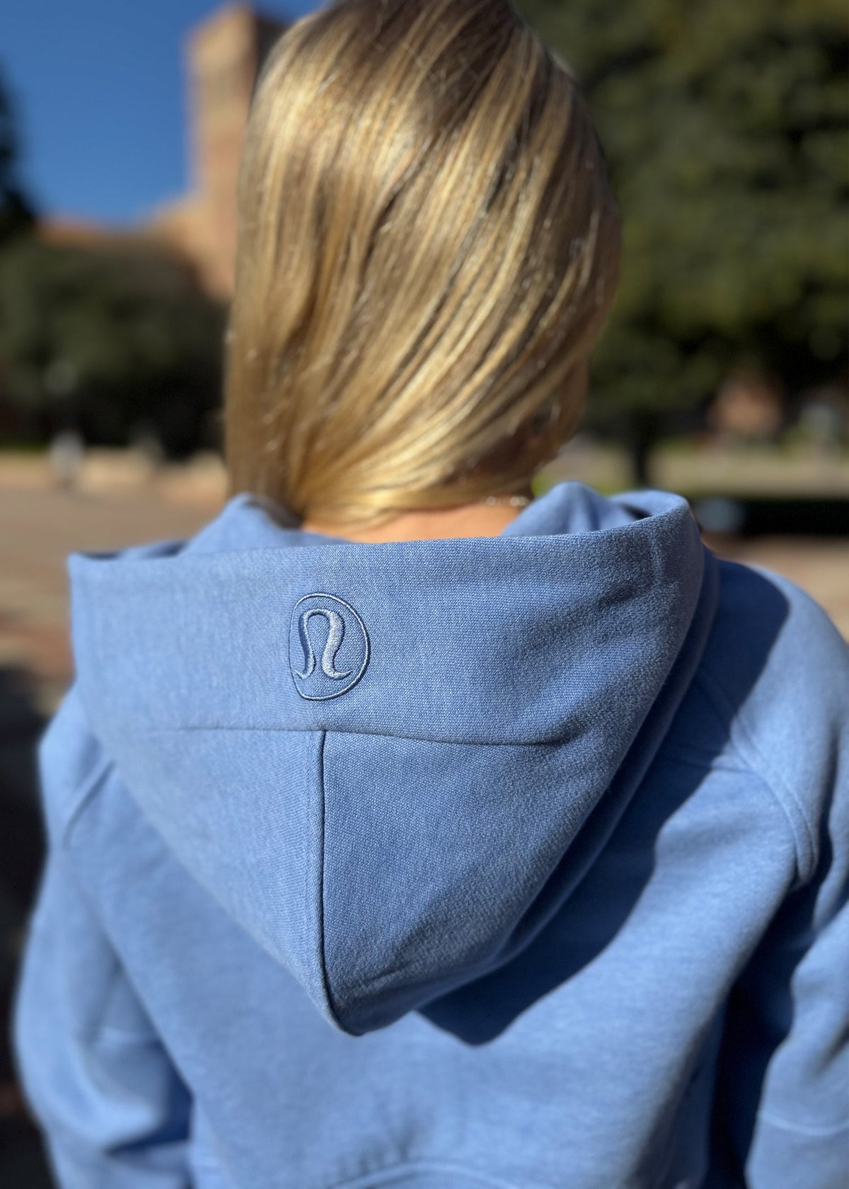 LIMITED EDITION Sigma Delta Tau lululemon Scuba Half-Zip Hoodie - Heather Prep Blue