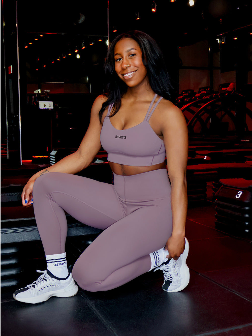LULULEMON LAVENDER LUX GLOW UP HR TIGHT 25"