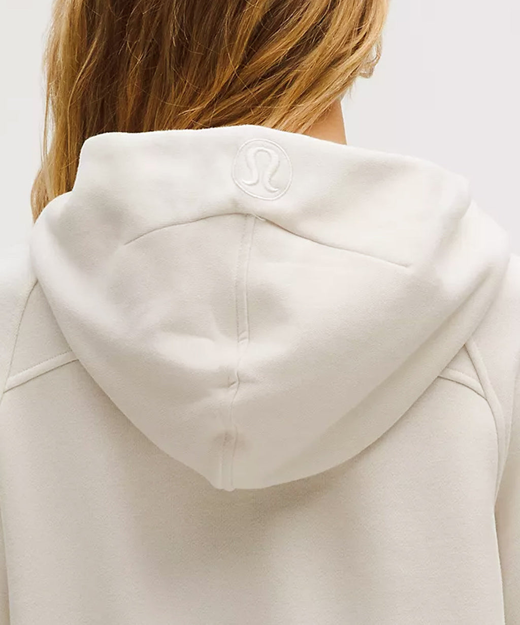 LIMITED EDITION Sigma Delta Tau lululemon Scuba Oversized Half-Zip Hoodie - Ivory & Gold
