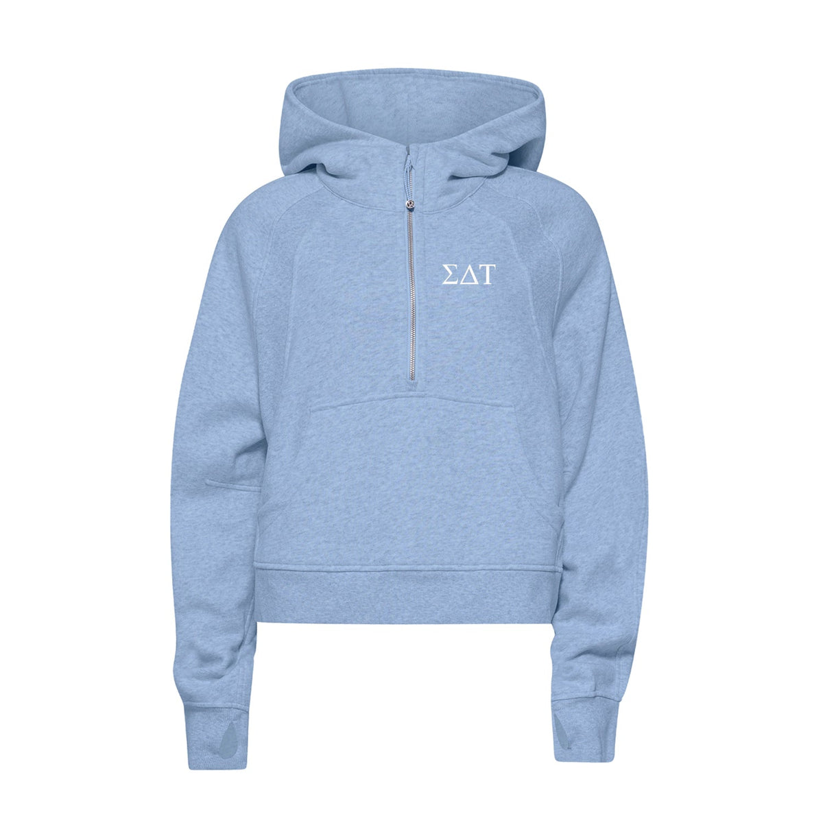 LIMITED EDITION Sigma Delta Tau lululemon Scuba Half-Zip Hoodie - Heather Prep Blue