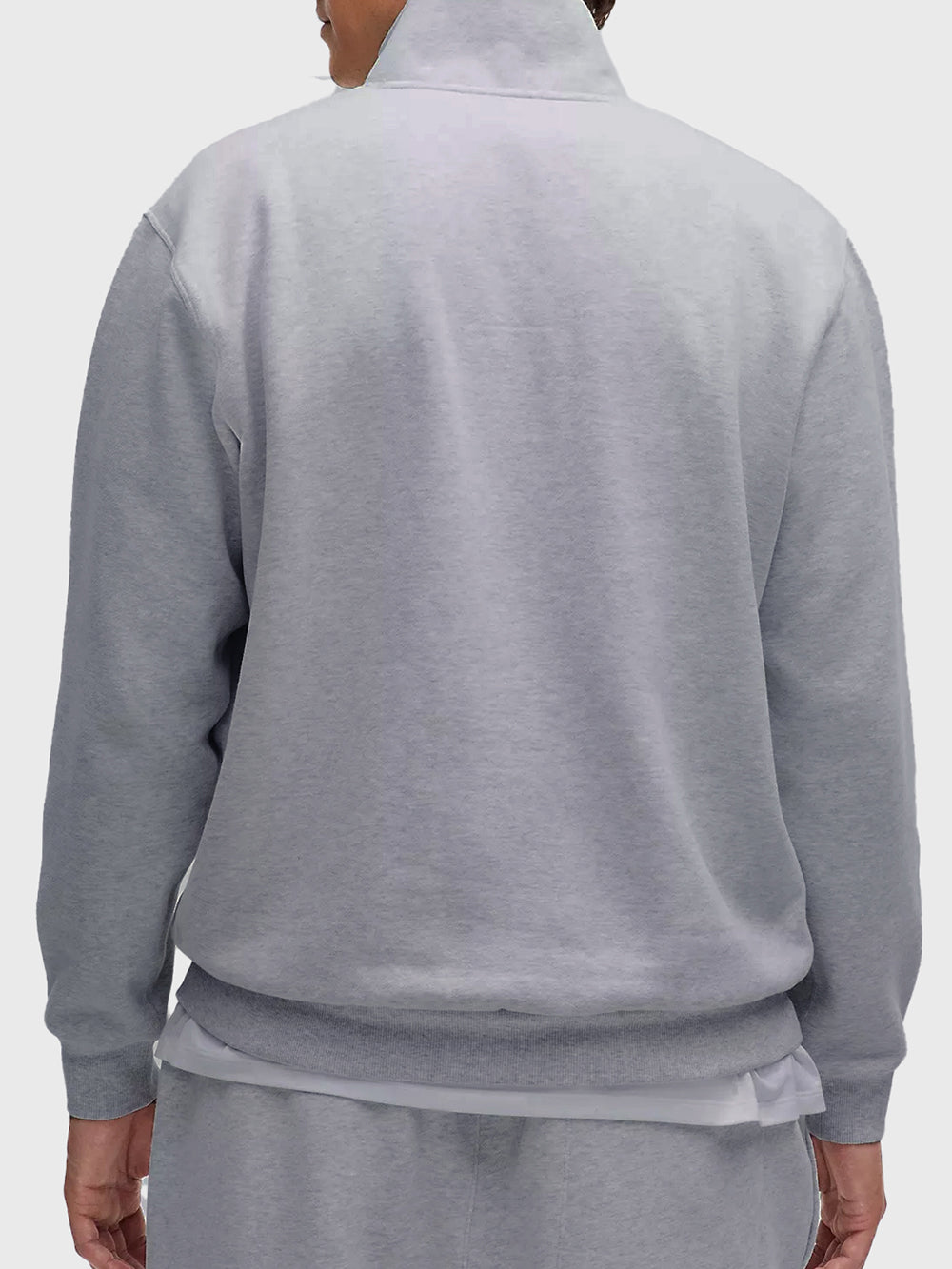 LULULEMON LIGHT GREY STEADY STATE HALF ZIP