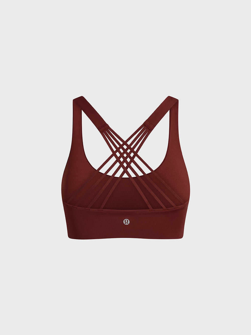 LULULEMON CRANBERRY CHARM FLEXY FLEX STRAPPY YOGA BRA A-C