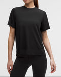 Lululemon Fast And Free Short-Sleeve Shirt *Perforated Stripe