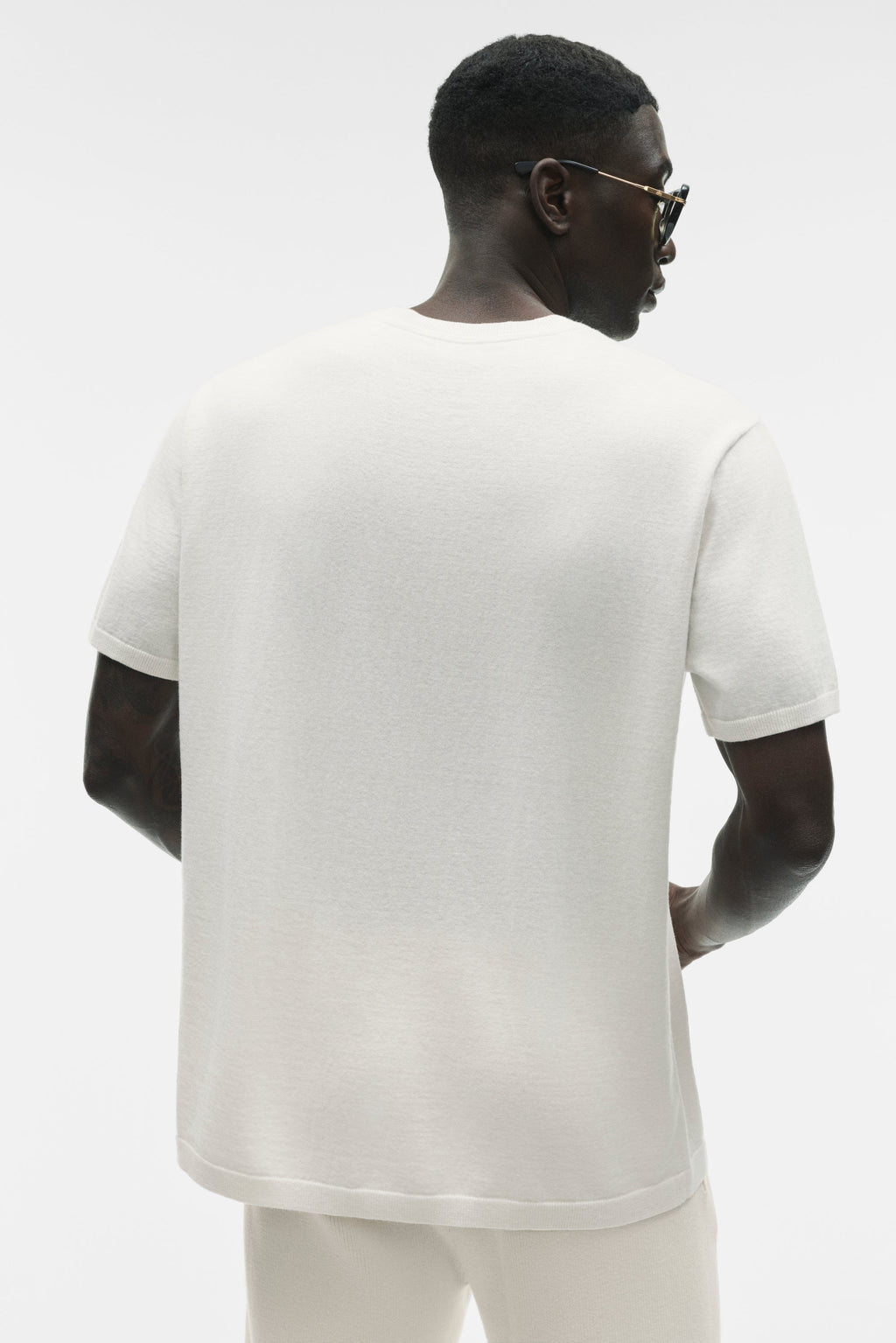 Cashmere Blend Ever Soft Short Sleeve Crew - Ivory