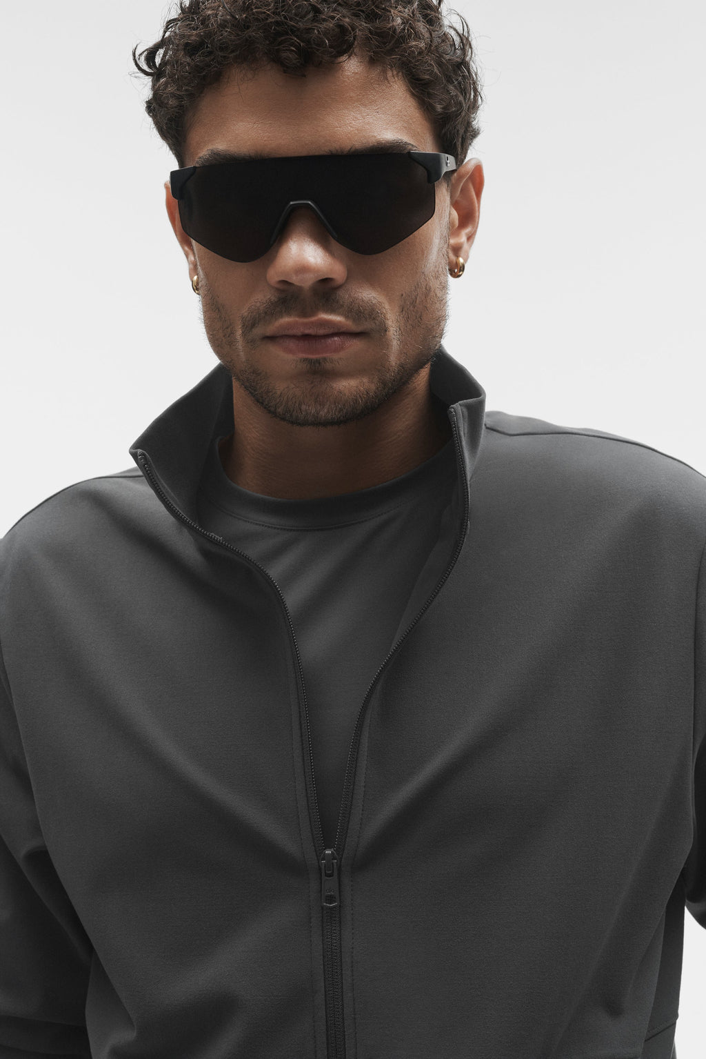 Conquer Max Mock Neck Full Zip - Anthracite