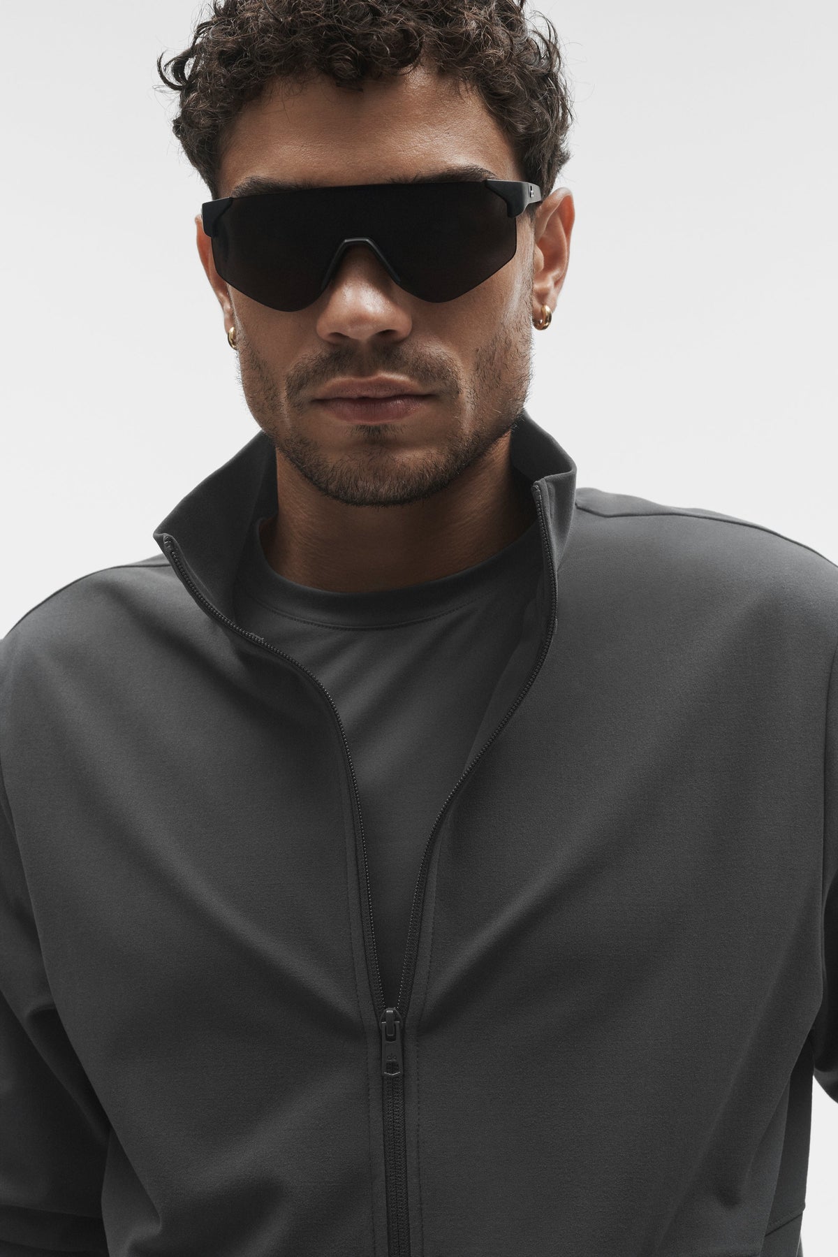 Conquer Max Mock Neck Full Zip - Anthracite