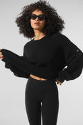 Domain Rib Knit Crew Sweater - Athletic Heather Grey