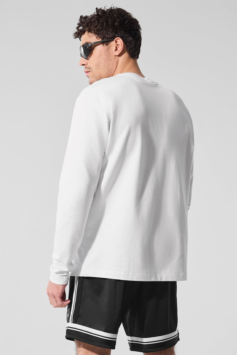 Double Take Long Sleeve Crew - White