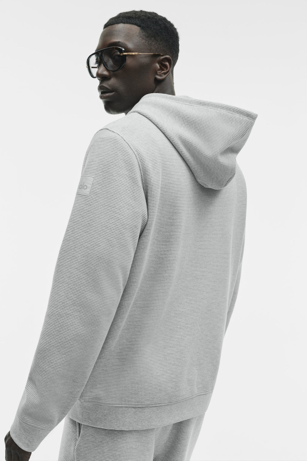 Waffle Lounge Hoodie - Athletic Heather Grey