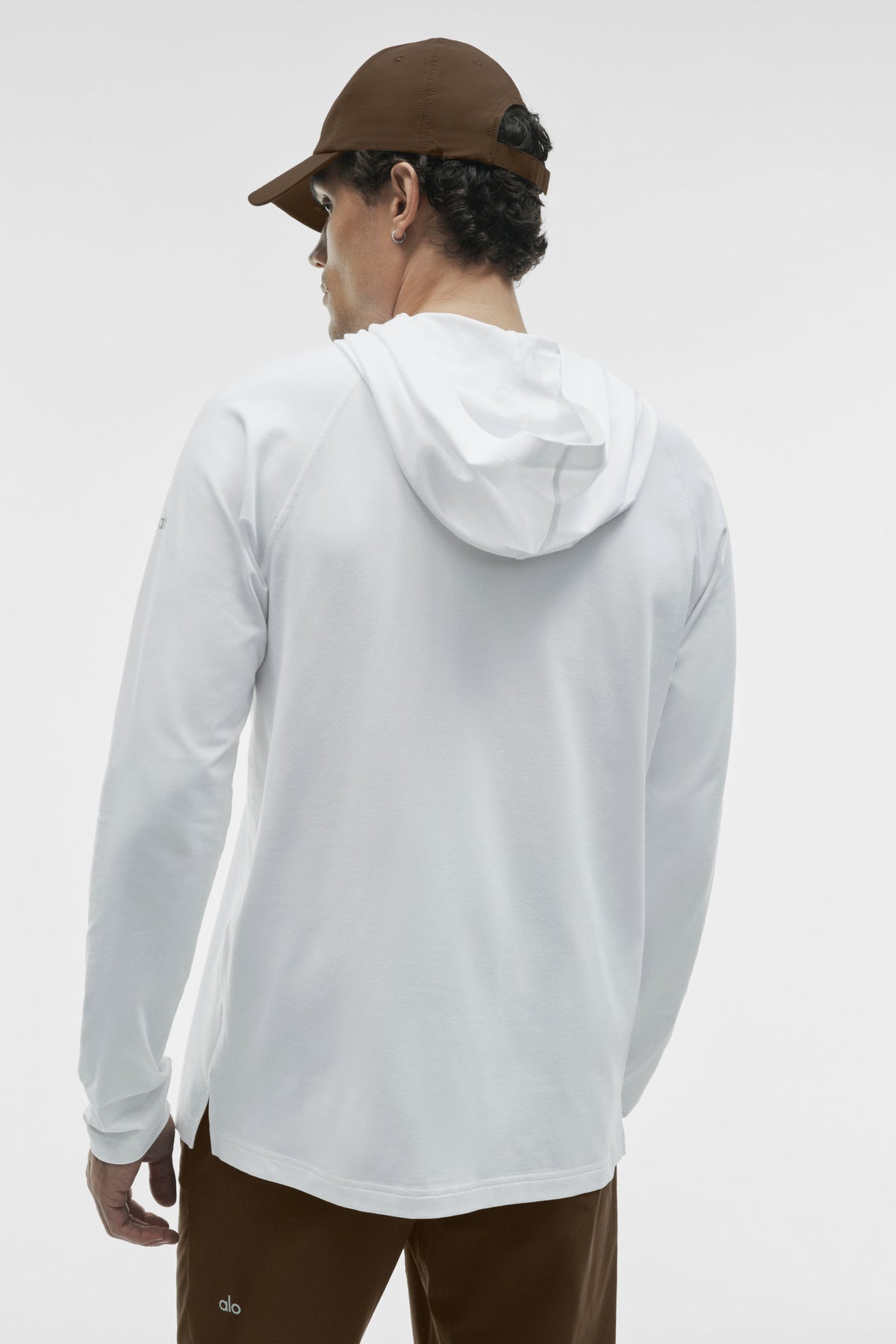 ALO Vapor Long Sleeve Hoodie - White