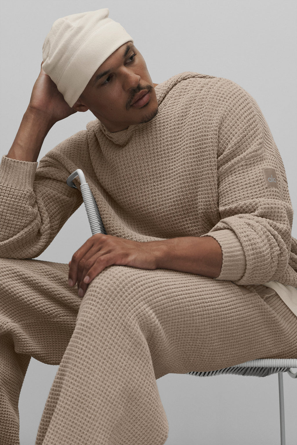 Waffle Chenille Edition Hoodie - Gravel