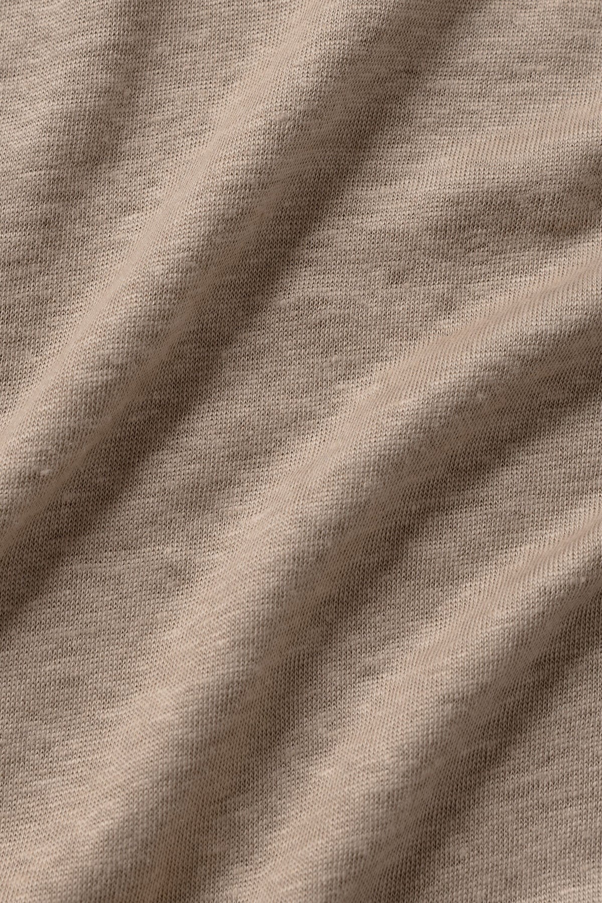 Linen Jersey Coastal Long Sleeve Button Up - Gravel