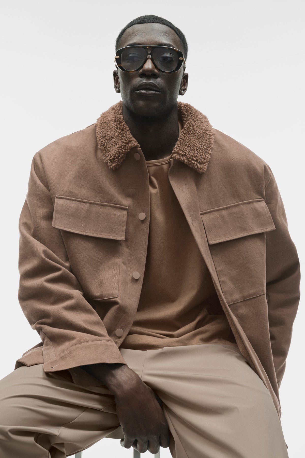 Canvas Utility Shacket - Java Brown