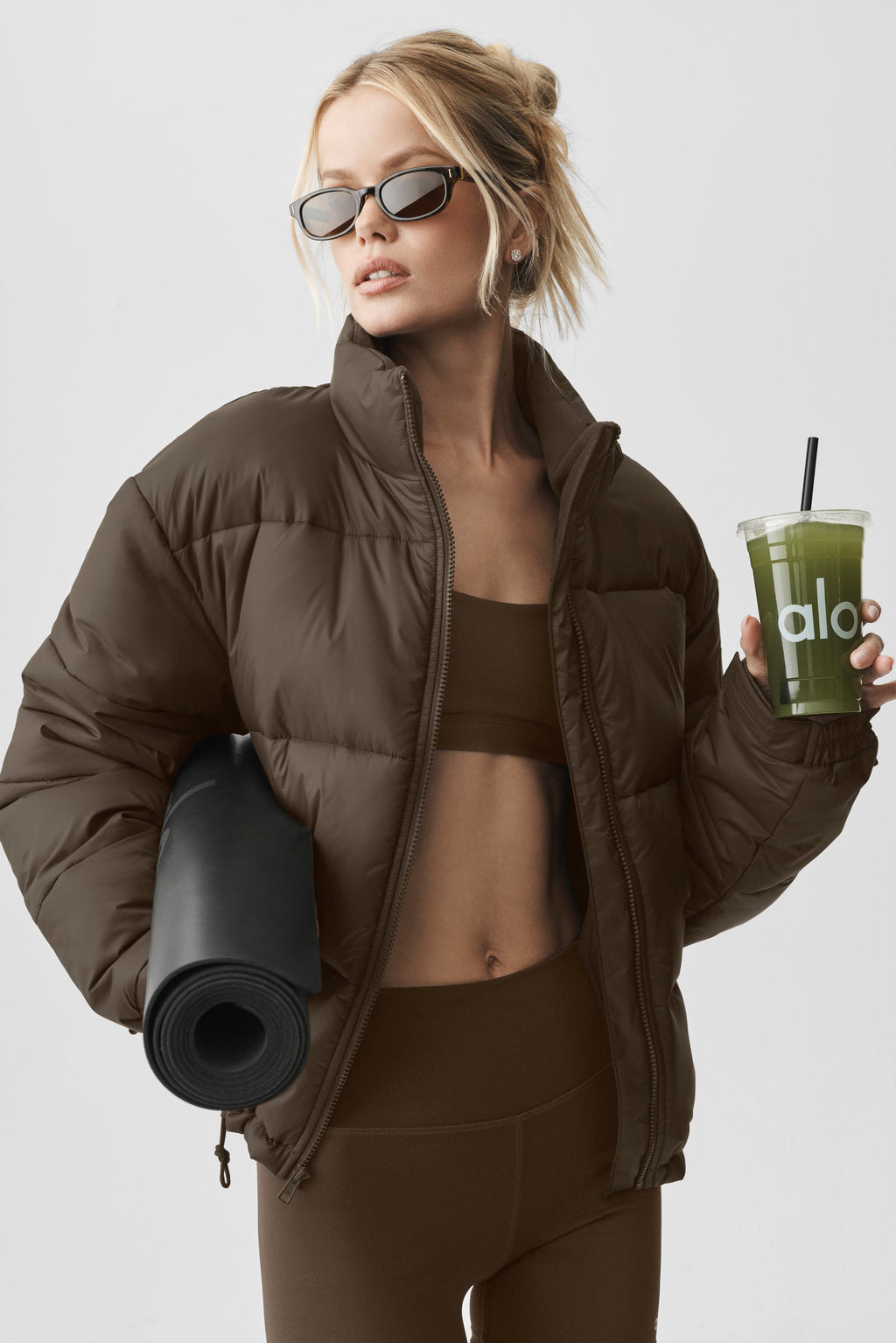 Cold Front Puffer Jacket - Espresso