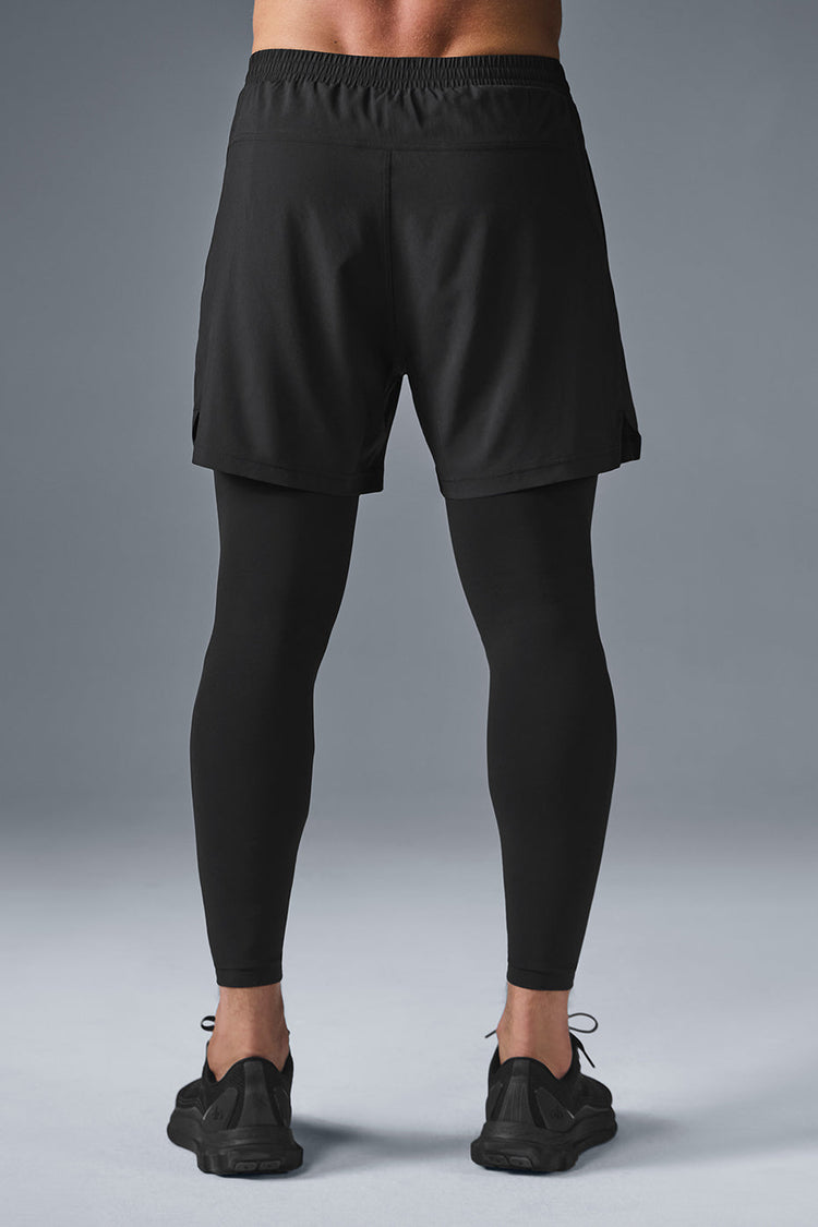 Pantalón Revival 2 en 1 de 5" - Negro/Negro