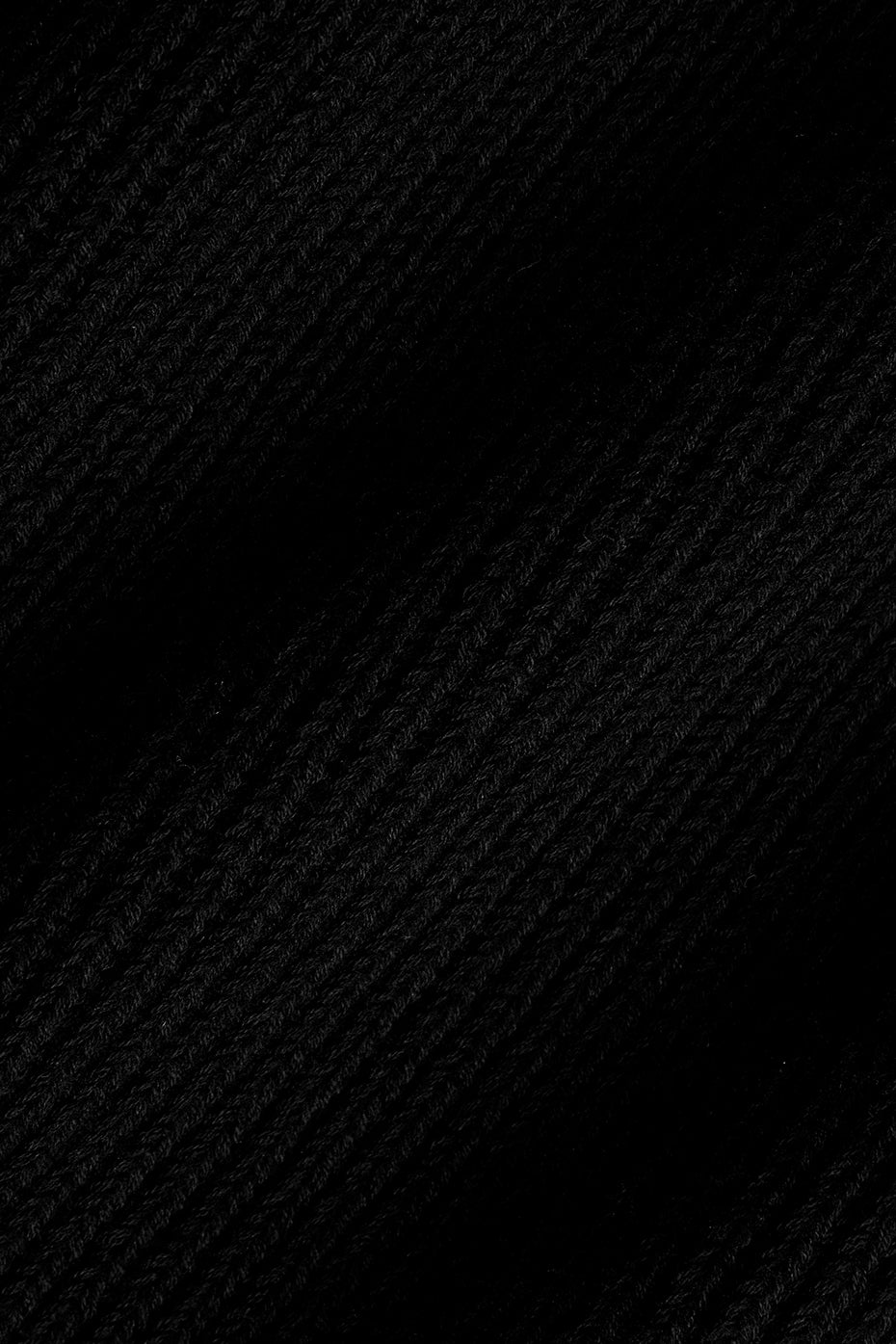 Domain Rib Knit Sweatpant - Black