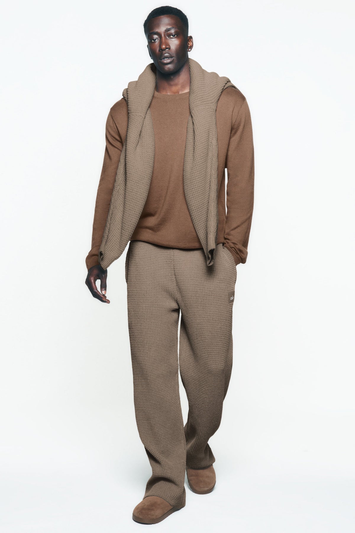 Waffle Chenille Edition Straight Leg Pant - Gravel