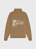 BARRY'S 1/4 ZIP BURNT ORANGE