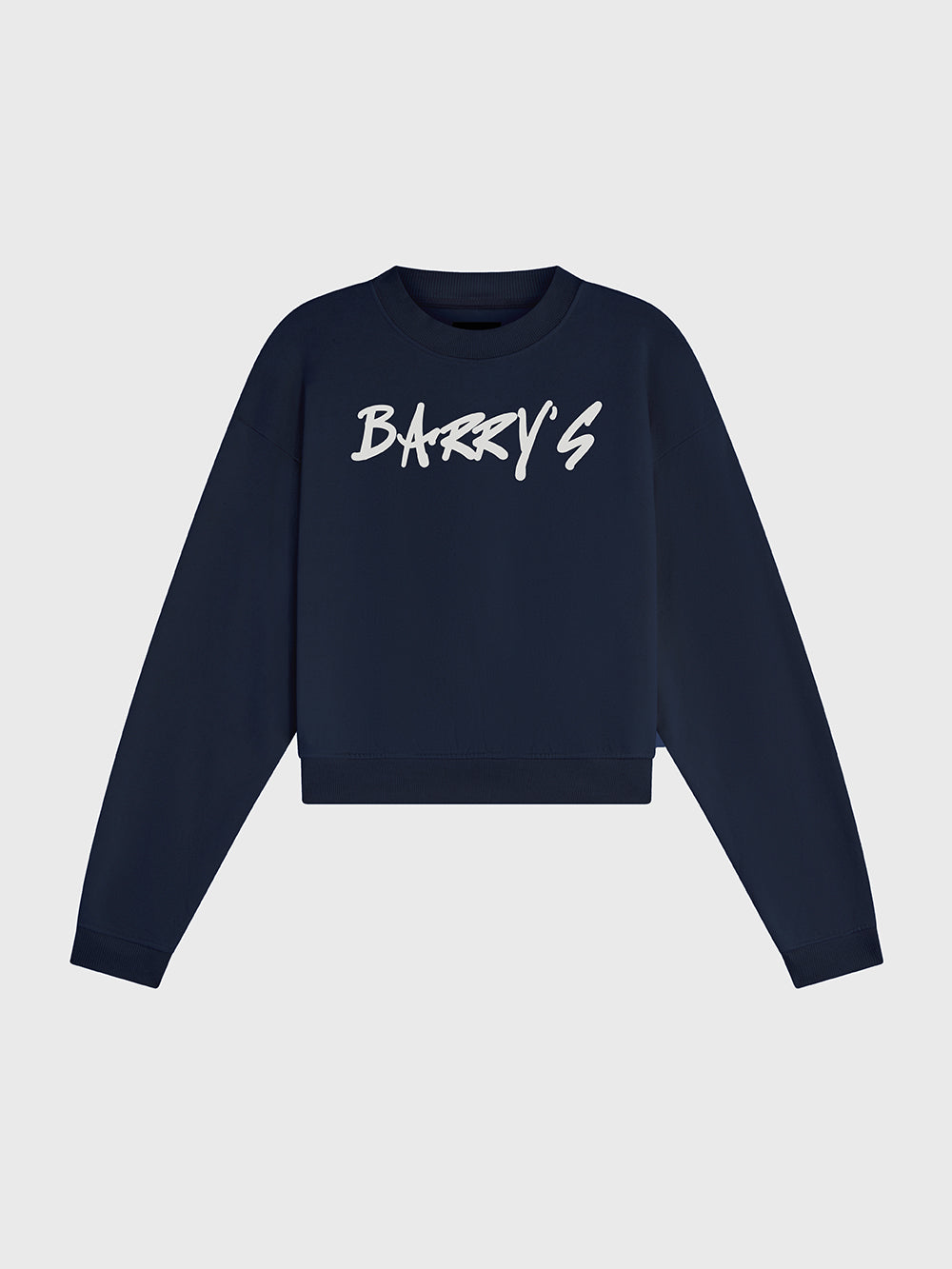 BARRY'S MIDNIGHT NAVY CROPPED CREW